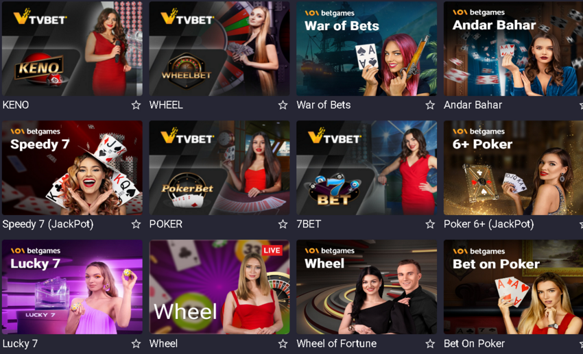 TV Games Channel, Casino Games