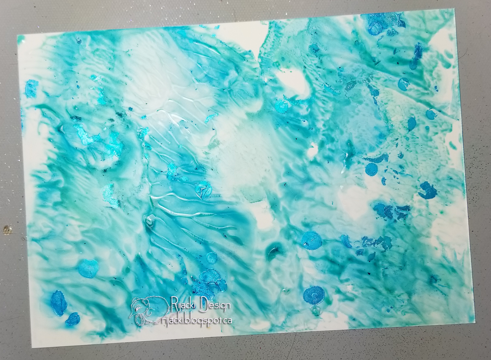 Rijacki's Gel Press with Alcohol Ink