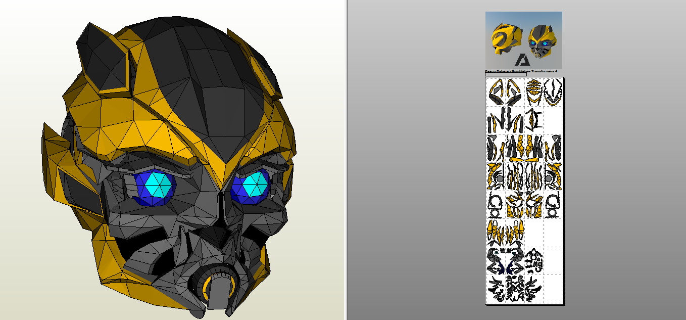 AZTLAN Bumblebee Transformers 4 Casco