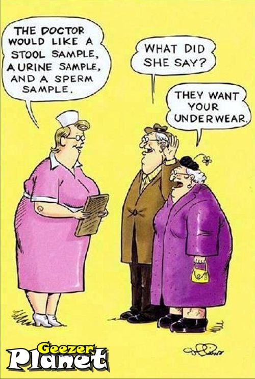 Funny Elderly Couple Cartoons