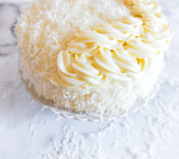Coconut Cream Cheese Frosting Bake at 350°