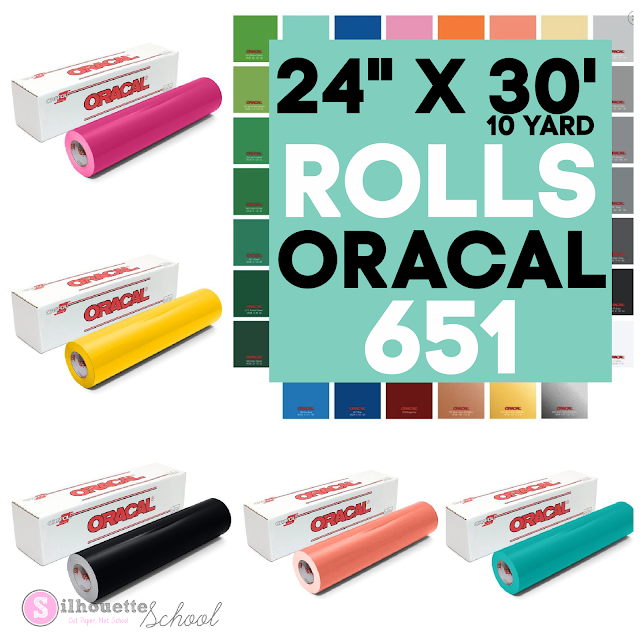 Where to Buy 24" Adhesive Vinyl Rolls for Silhouette CAMEO Pro Silhouette School