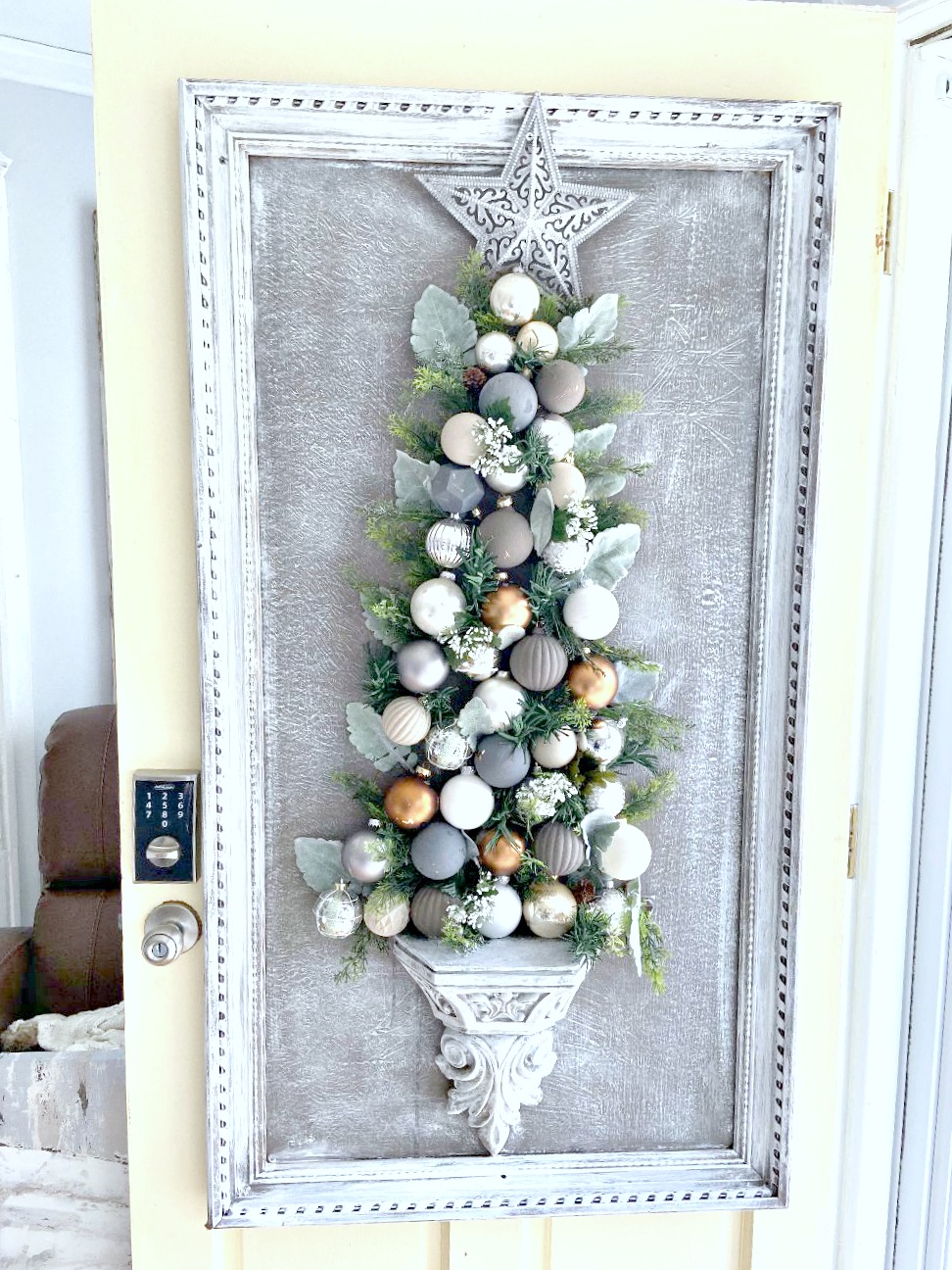 Front Door Christmas Tree Junk Chic Cottage