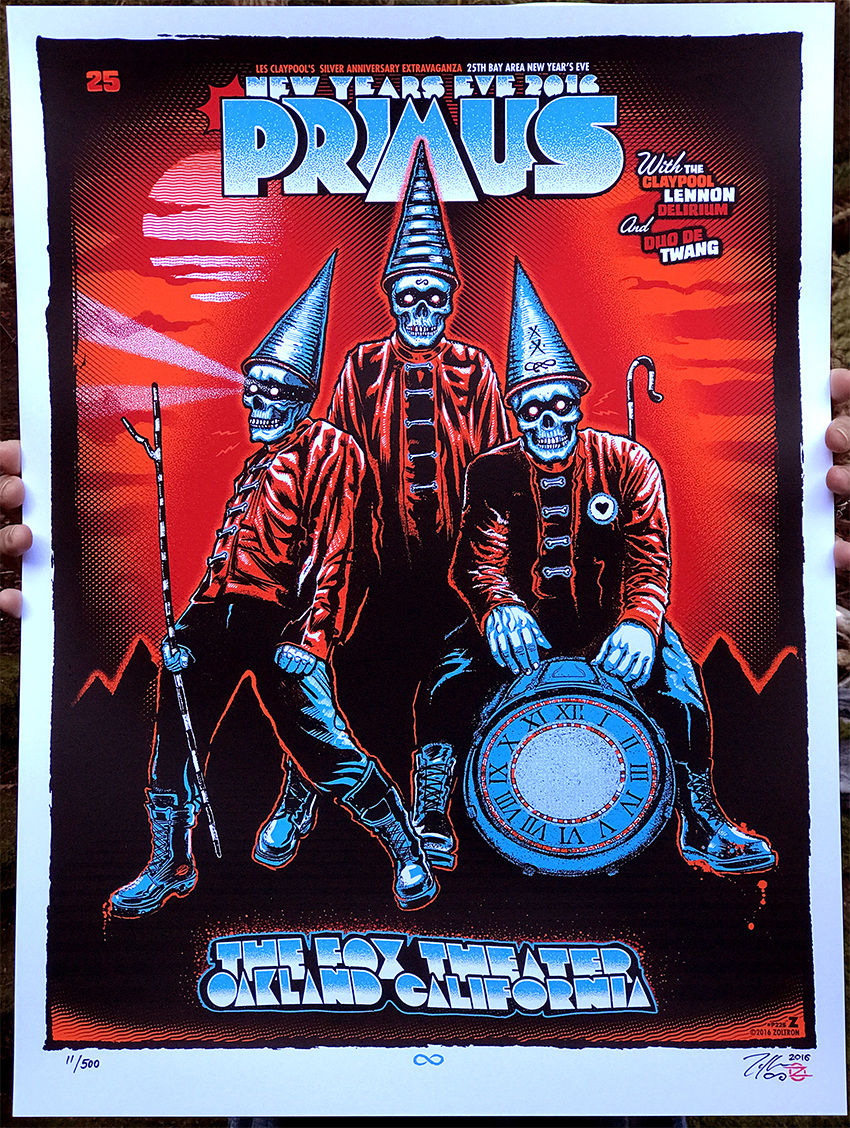 INSIDE THE ROCK POSTER FRAME BLOG Primus New Years 2016 Poster by