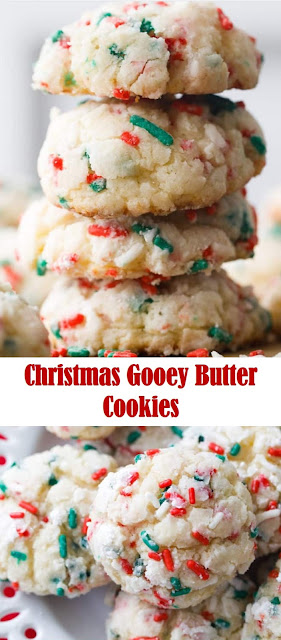 Christmas cookies butter gooey recipe cookie recipes therecipecritic critic popcorn grasshopper cake holiday print round latest Christmas Gooey Butter Cookies - Healthy Tutorial