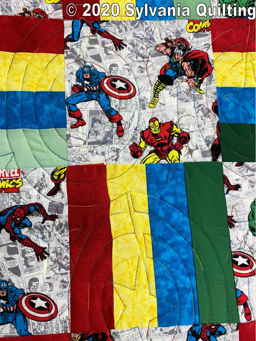 Sylvania Quilting Janice C's Avenger quilt