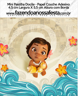 Moana Baby: Free Printable Candy Bar Labels. Moana Baby Free Printable Candy Bar Labels.
