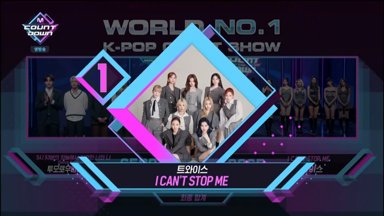 'I Can't Stop Me' Received Its 2nd Trophy on 'M! Countdown'. Congratulation TWICE!
