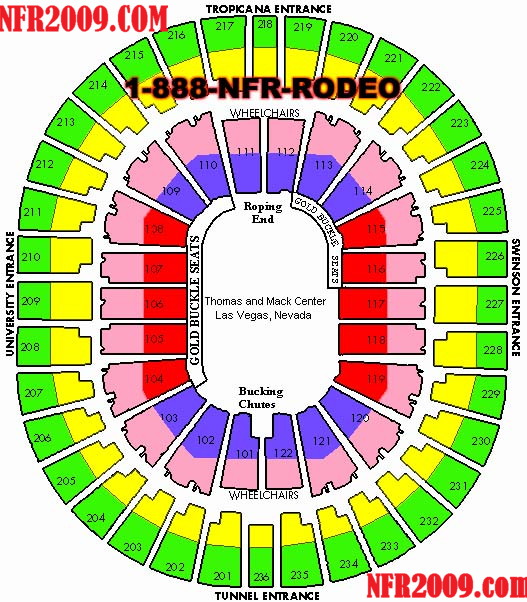 Nfr Seating Chart With Rows