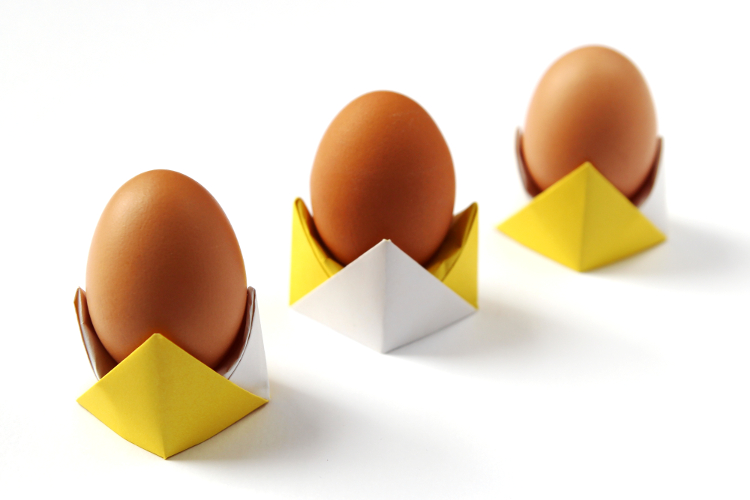 DIY ORIGAMI EGG CUPS. Gathering Beauty