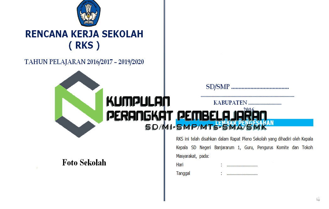 Contoh Rencana Kerja Sekolah (RKS) SD SMP SMA SMK Terbaru