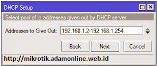 dhcp server mikrotik 4 Setting MikroTik Sebagai DHCP Server