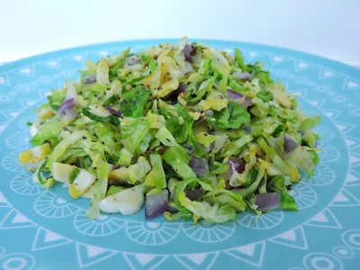 Shredded Gingered Brussels Sprouts