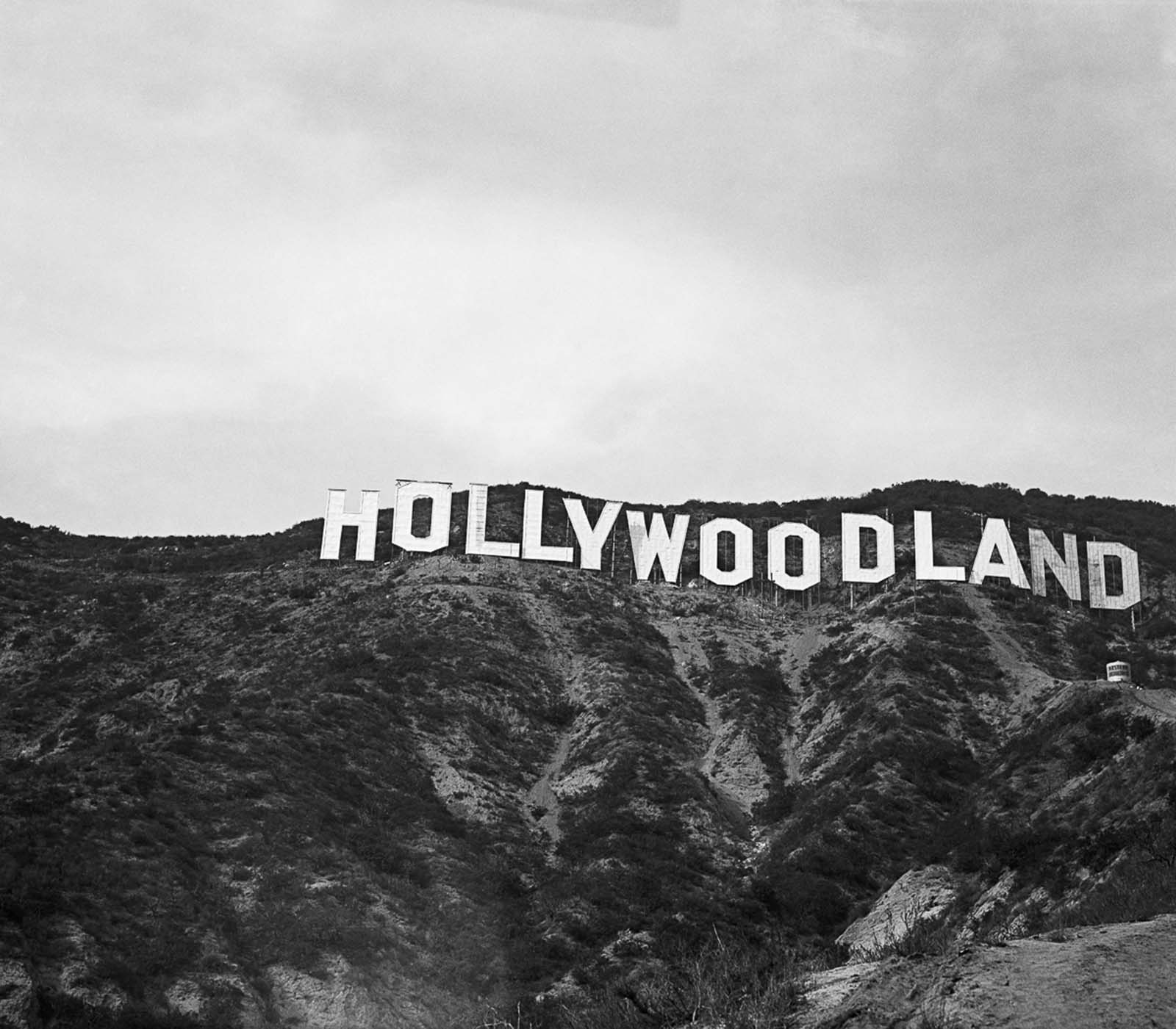 hollywood sign old photographs