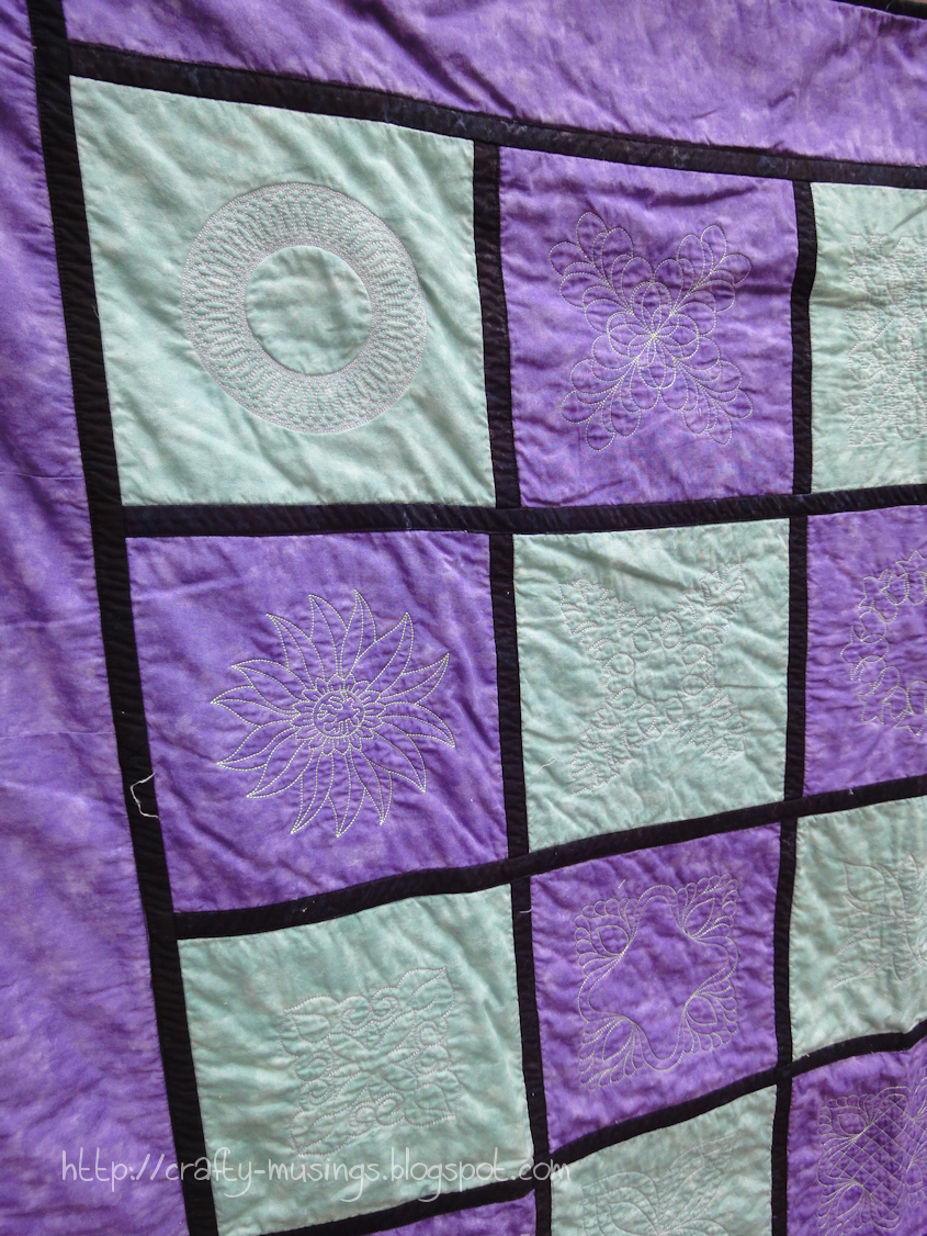 Crafty Musings Reversible Embroidered Quilt