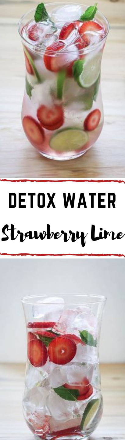 SPRING CLEANSING STRAWBERRY DETOX WATER #drink #water #fresdrink #delicious #strawberry 