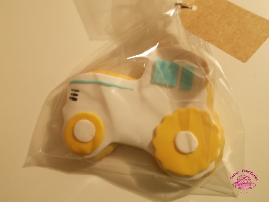 Galletas fondant tractor