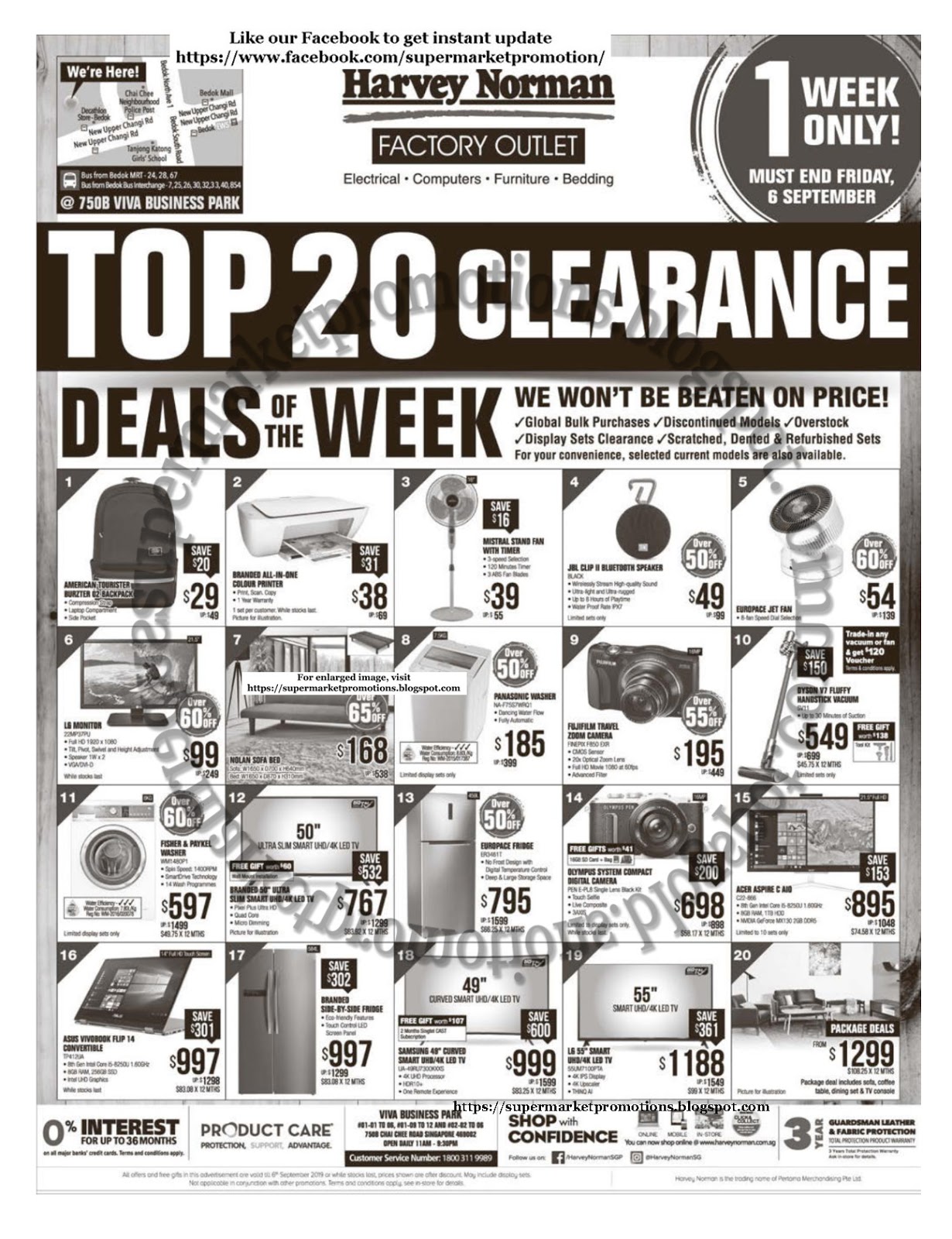 Harvey Norman Factory Outlet Deals Of The Week 31 August 06 September