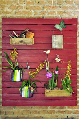 ideias para a decoração de seu jardim usando paletes