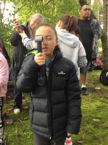 Lee-Ayla trying out the periscope