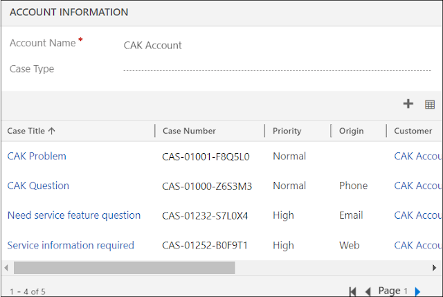 Dynamics 365 filter subgrid