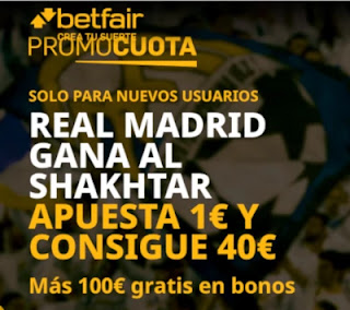 betfair promocuota champions Real Madrid gana Shakhtar 1 diciembre 2020 betfair promocuota champions Real Madrid gana Shakhtar 1 diciembre 2020