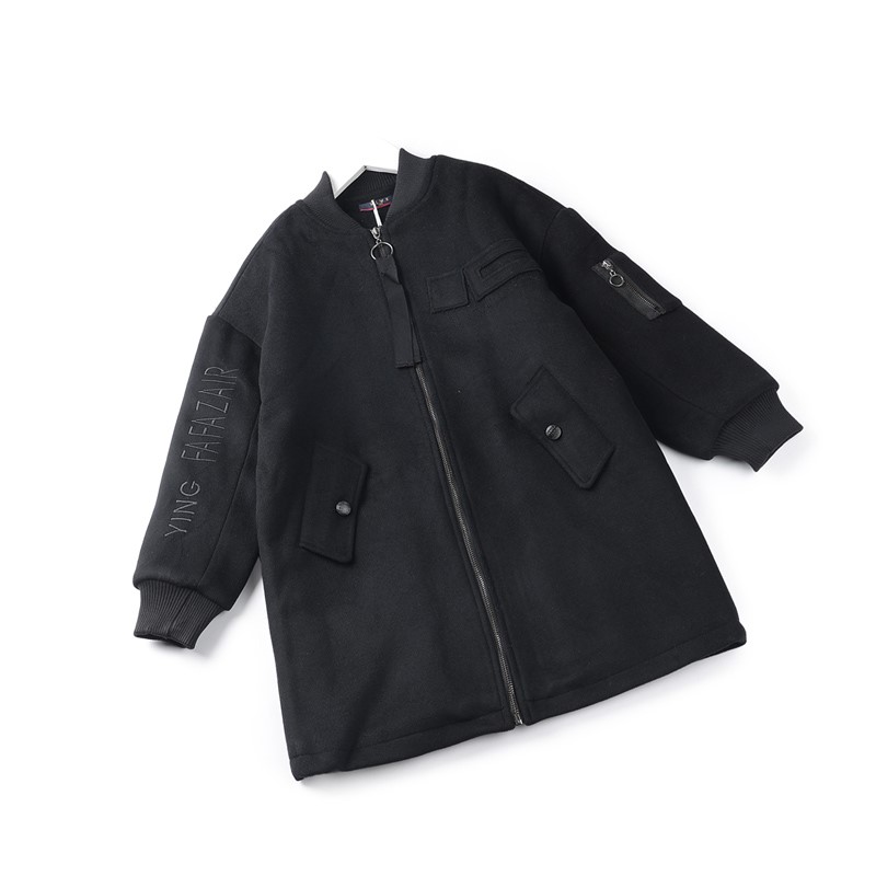 Áo Khoác Thu Đông Trẻ Em Dạ Tay Dài Viền Chữ - BELDINO 158179 4 5 89