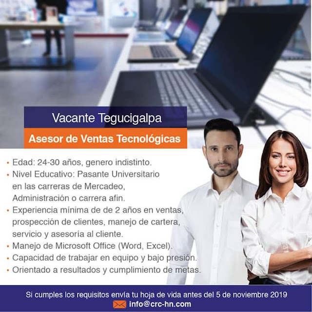 Asesor de Ventas Tecnológicas Tegucigalpa