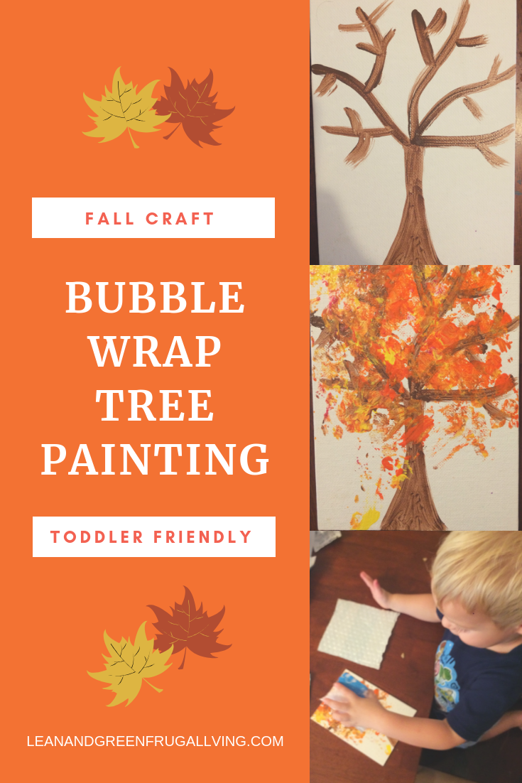 Fall Craft Bubble Wrap Tree Painting Take It From Nicole