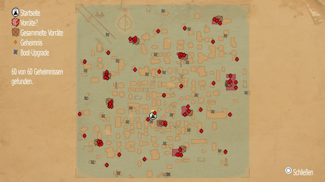 Submerged, Secrets Locations, Chronicles Trophy, Map