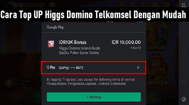Cara Top UP Higgs Domino Telkomsel