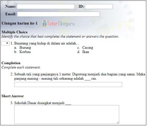 Membuat Dan Mempublikasikan Test Examview Html Creating And Publish Examview Tutorial Okeguru