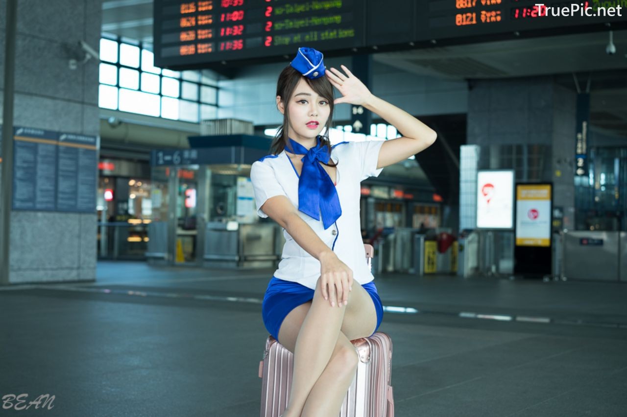 Image-Taiwan-Social-Celebrity-Sun-Hui-Tong-孫卉彤-Stewardess-High-speed-Railway-TruePic.net- Picture-30