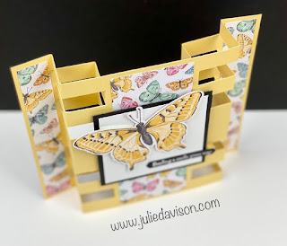 VIDEO: Stampin' Up! Butterfly Bouquet ~ Butterfly Bijou Tower Cards + Templates & Tutorial ~ www.juliedavison.com #stampinup