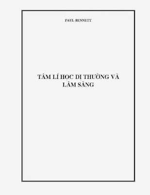 Tâm lý học dị thường và lâm sàng - Paul Bennett