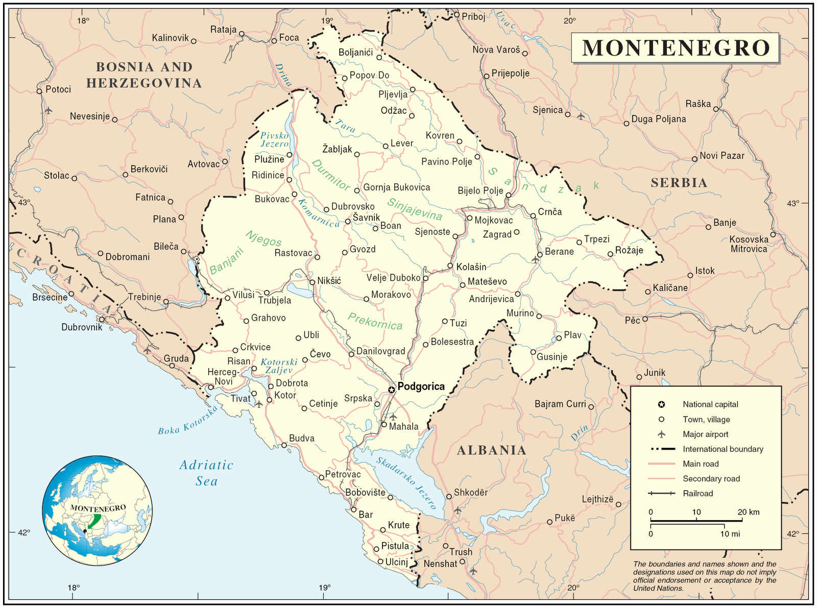 kaart-topografie-zuid-europa-kaart-montenegro-en-podgorica
