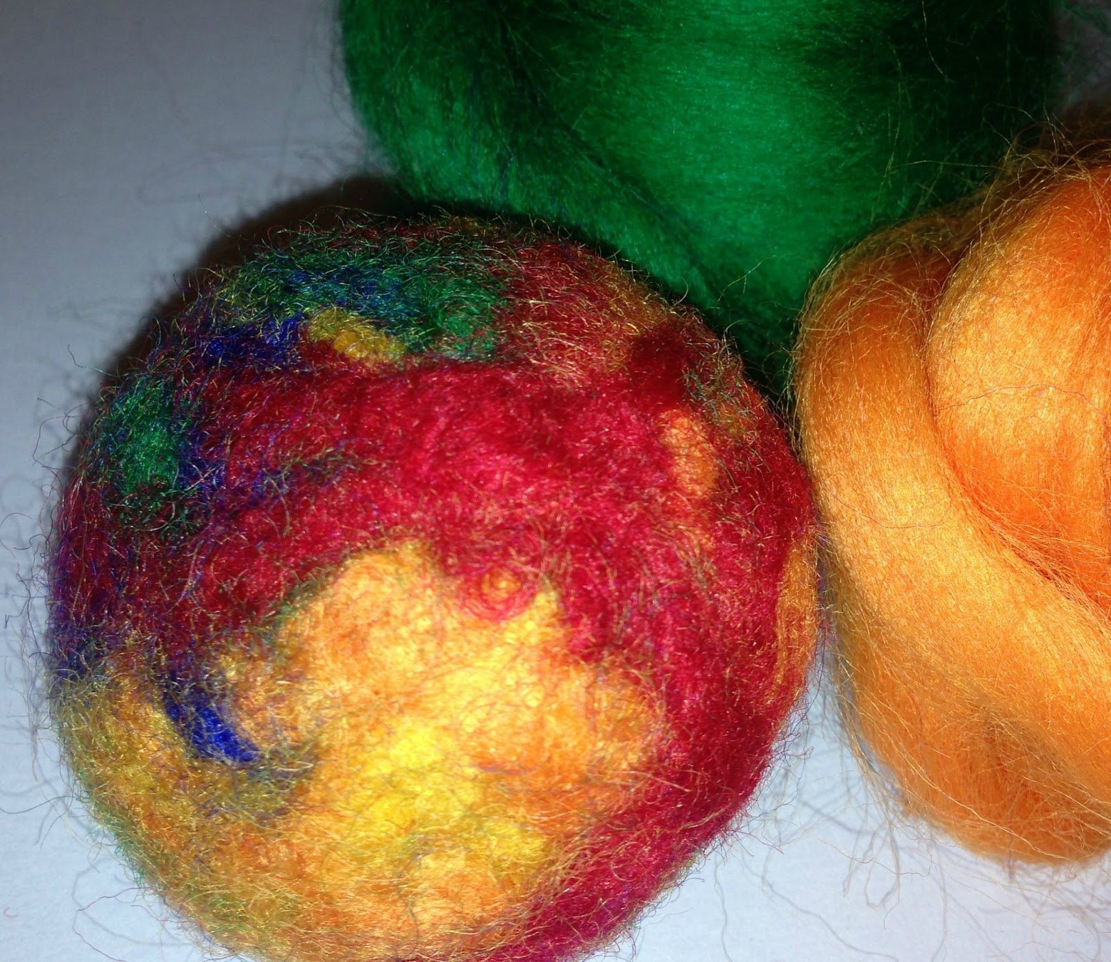 How to Make Wool Felted Balls Pincushions The TipToe Fairy