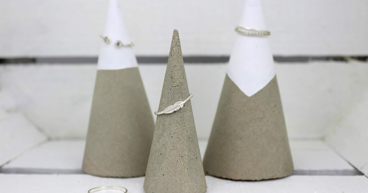 DIY Beton Ringhalter ganz einfach selbermachen - eine tolle