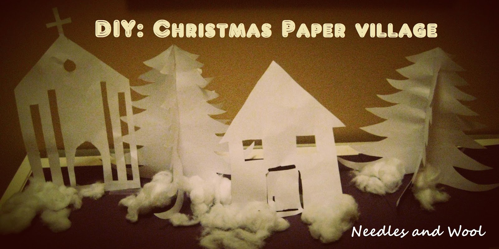 diy+christmas+paper+village