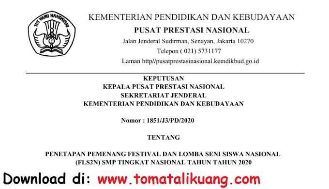 Fls2n Juknis Juklak 2020 Smp Sekolah Menengah Pertama