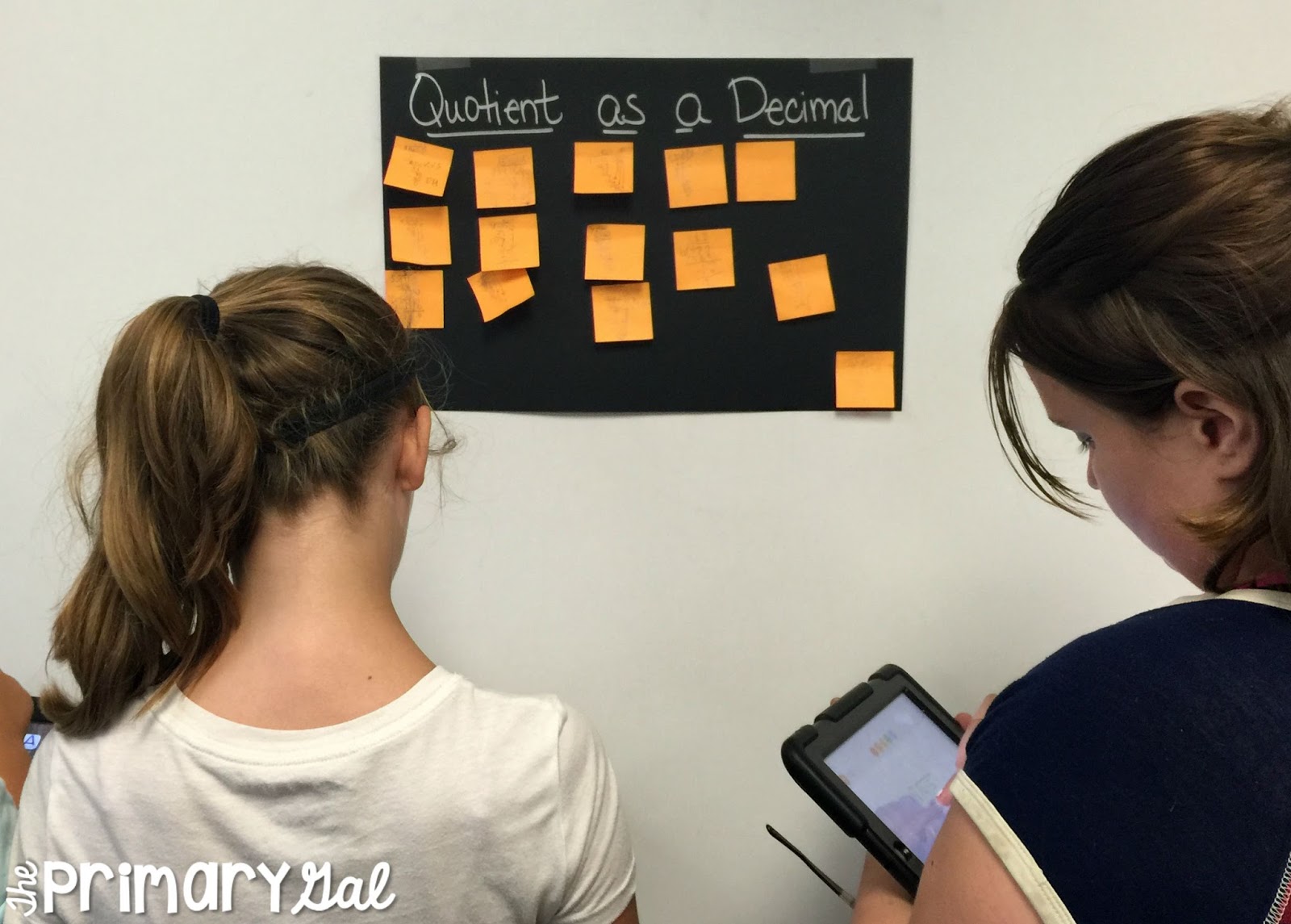 Teaching quotients as fractions, remainders, and decimals is simplified using these task cards! Having students work on them simultaneously really drives home the lesson. The students get to record their answers, move about the room, and then solve their peers cards and make sure the answers are correct! By doing the steps repeatedly and having peer to peer discussions on fixing any mistakes allowed for self reliance of understanding on the material!{division, math activity, upper elementary, task card}