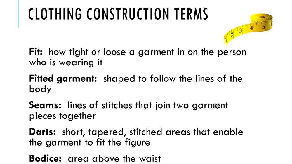 Clothing terminology