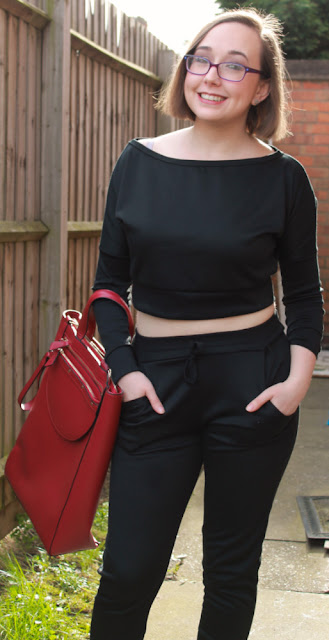 Femme Luxe Black Off Shoulder Loungewear Set 