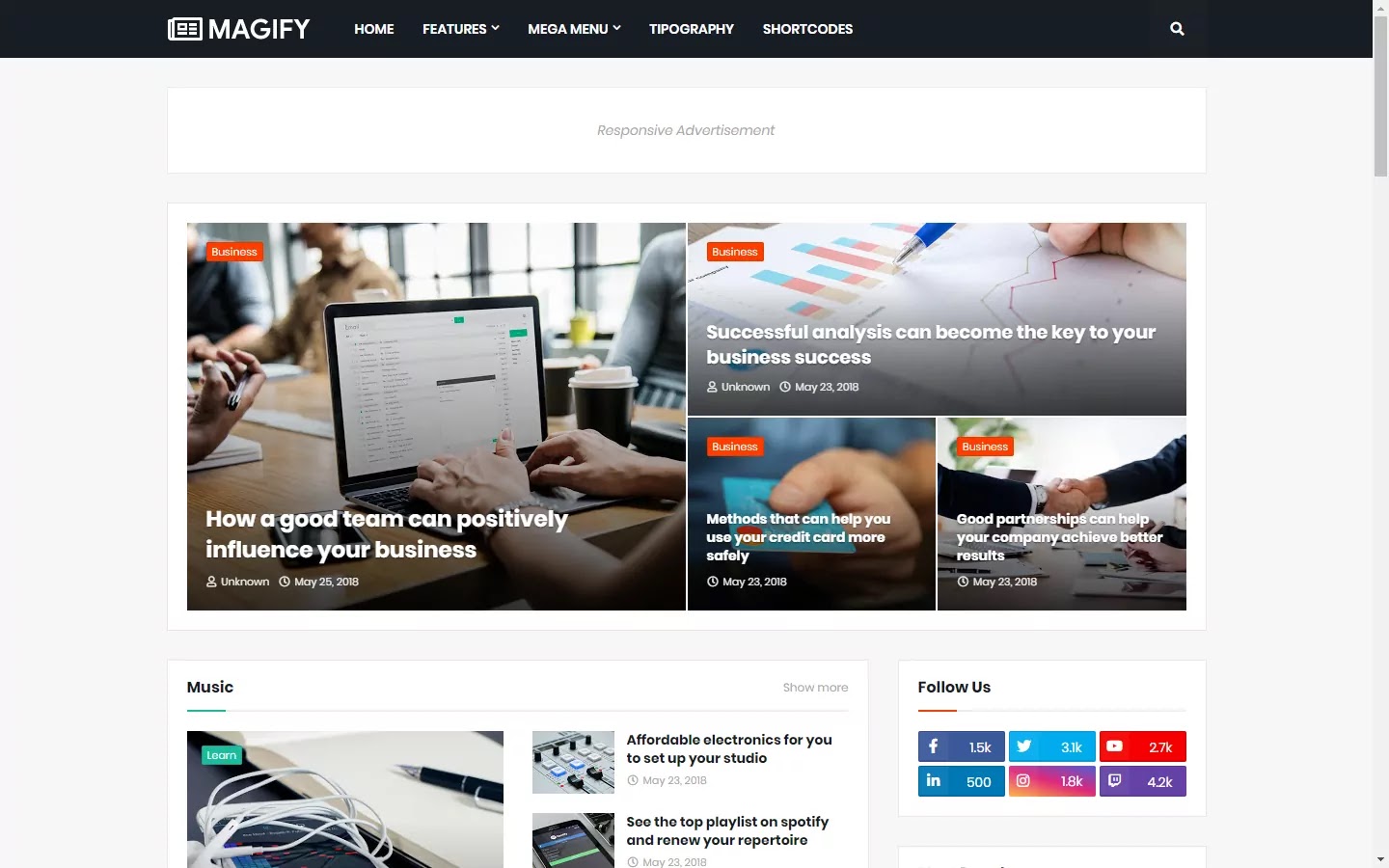 300+ Professional Blogger Templates - Amp, SEO Friendly, Responsive, and Fast Loading Template Magify - Responsive News & Magazine Blogger Template
