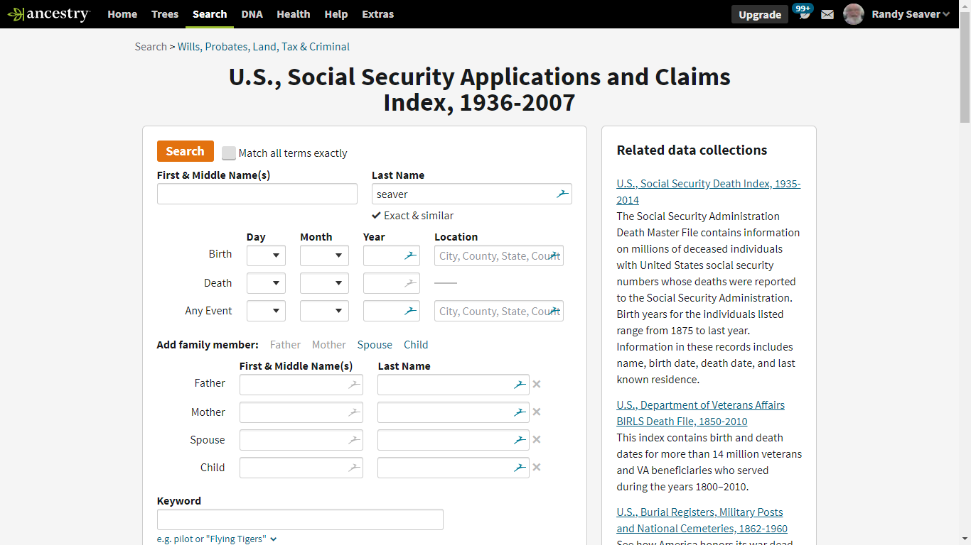 GeneaMusings Tuesday's Tip Use the Collection for U.S