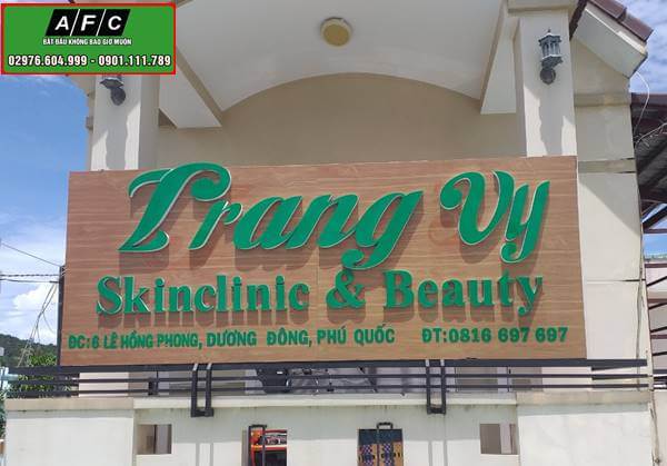 Thiết kế thi công bảng hiệu đẹp đơn giản tại Phú Quốc