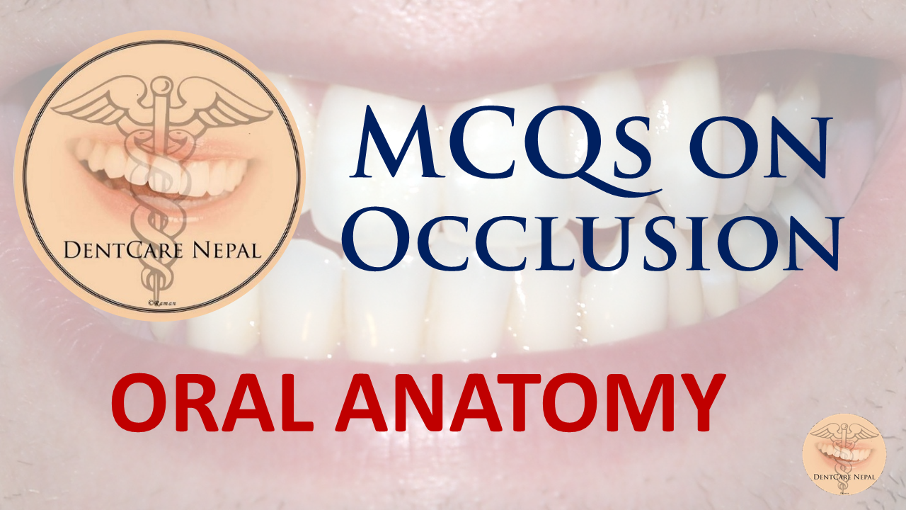 Dentosphere World of Dentistry MCQs on Occlusion Oral Anatomy