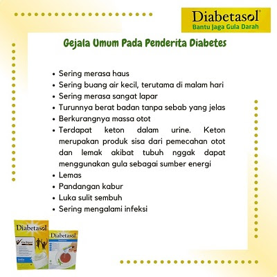 gejala diabetes apa saja gejala diabetes