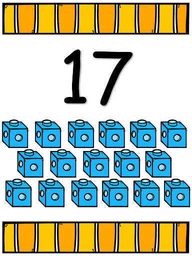 Números para imprimir del 1 al 20