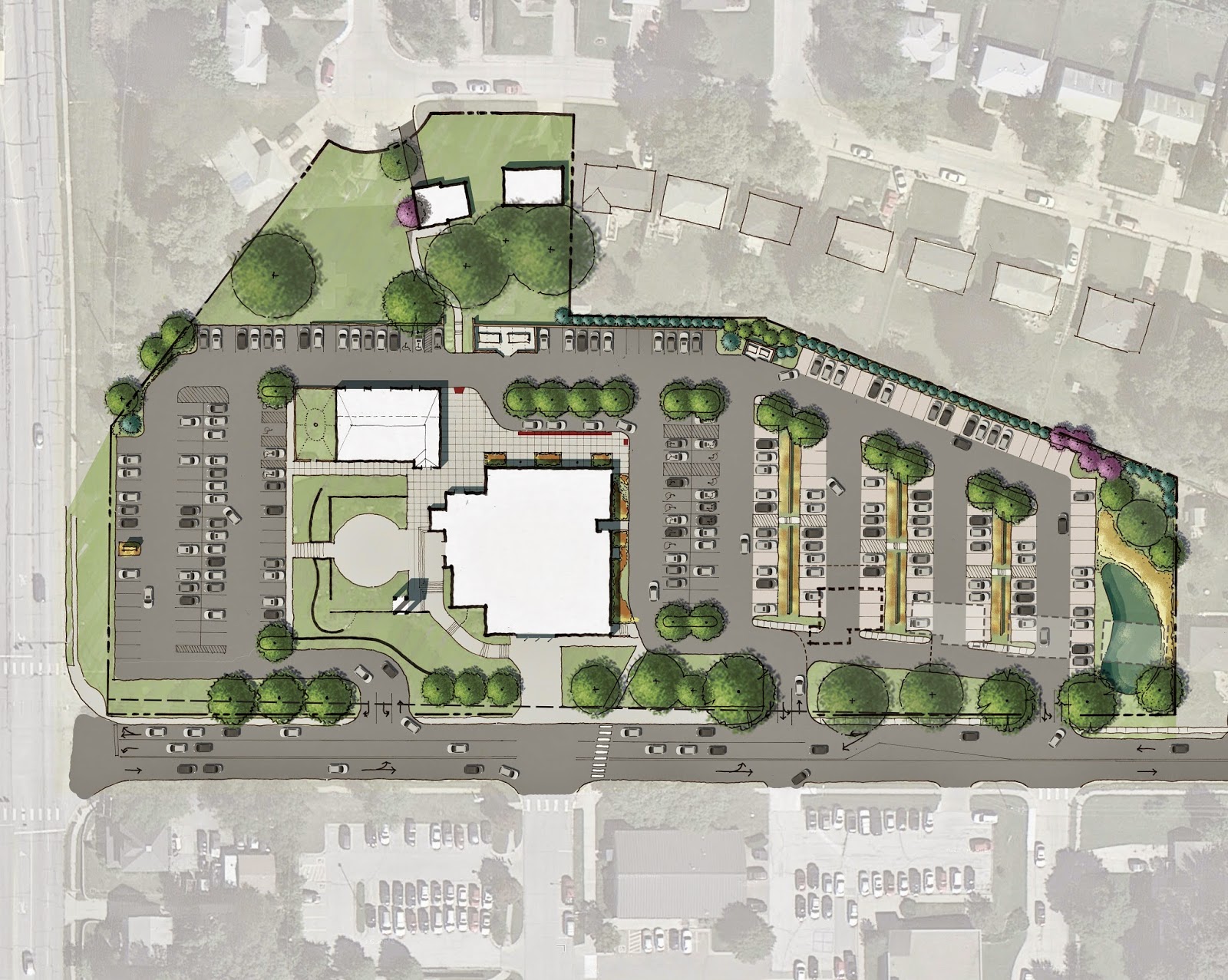 Генеральный план парковки